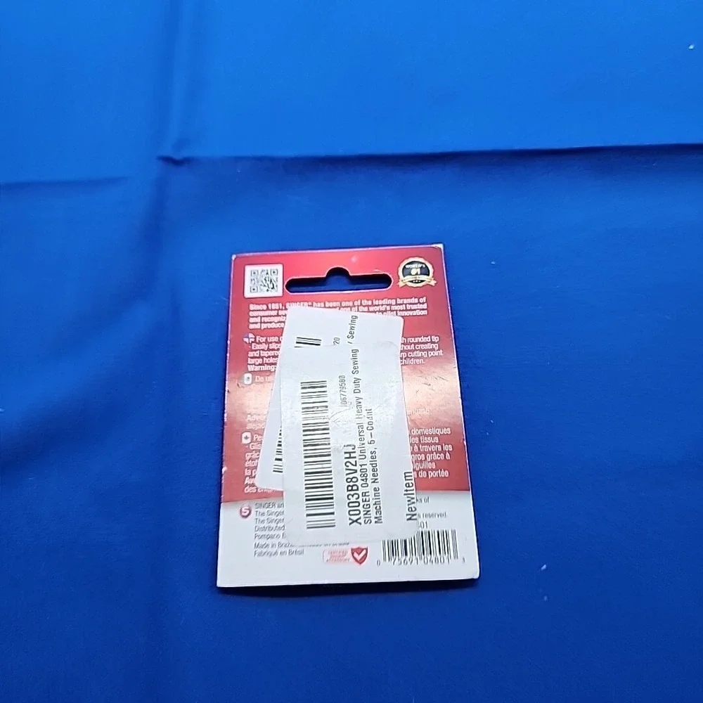 SINGER 04801 Universal Heavy Duty Sewing Machine Needles,‎ 5-Count